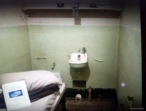 Alcatraz Island cellhouse corridor included with the bike rental ticket